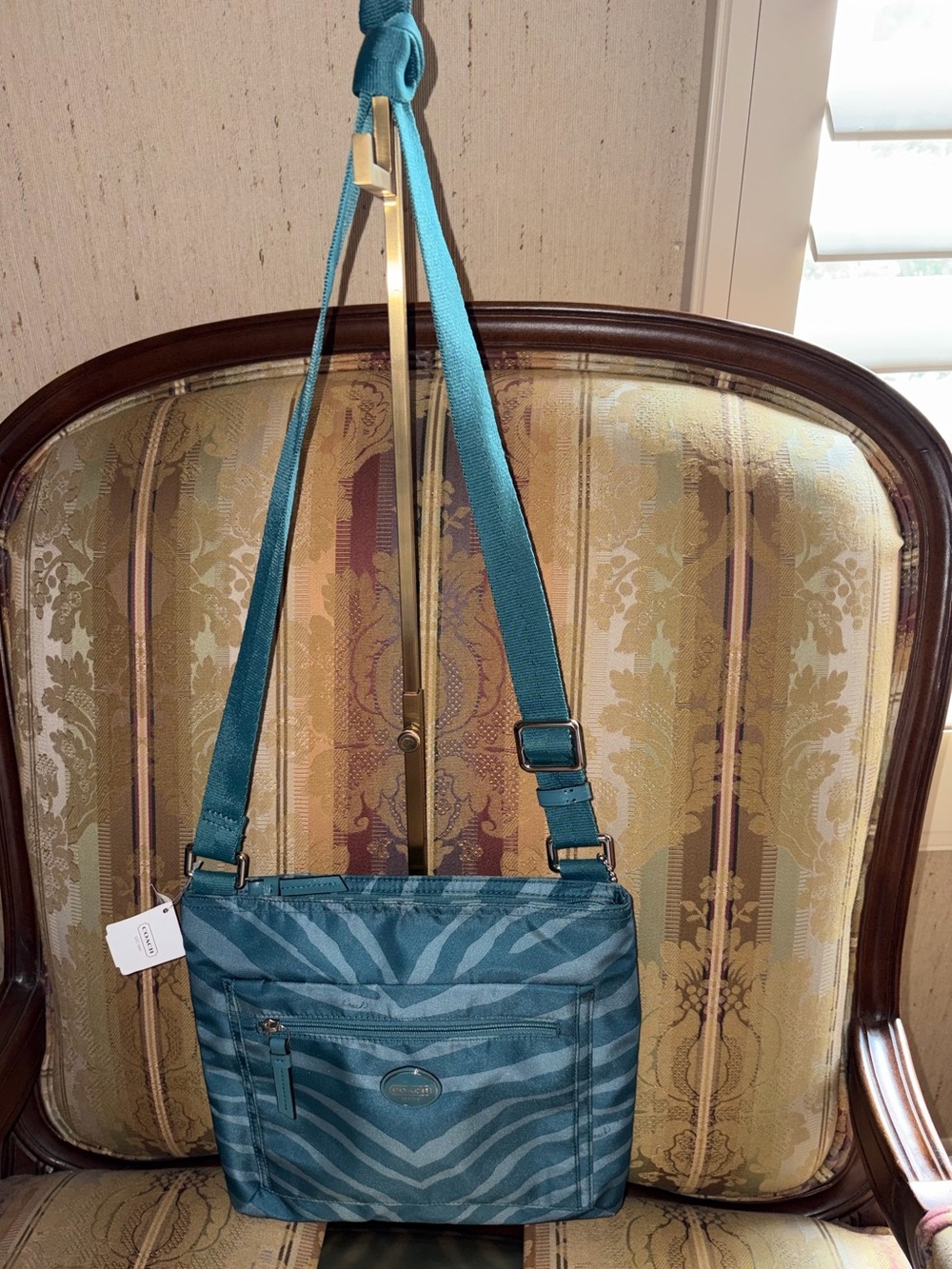 Coach  Zebra Print File Bag